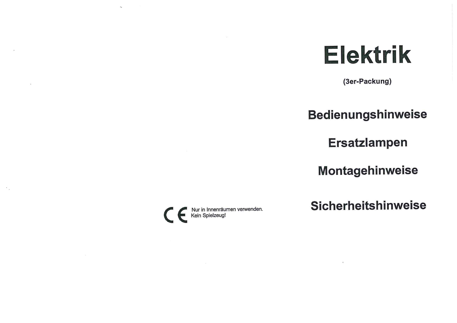 Saico Electric Installation Manual