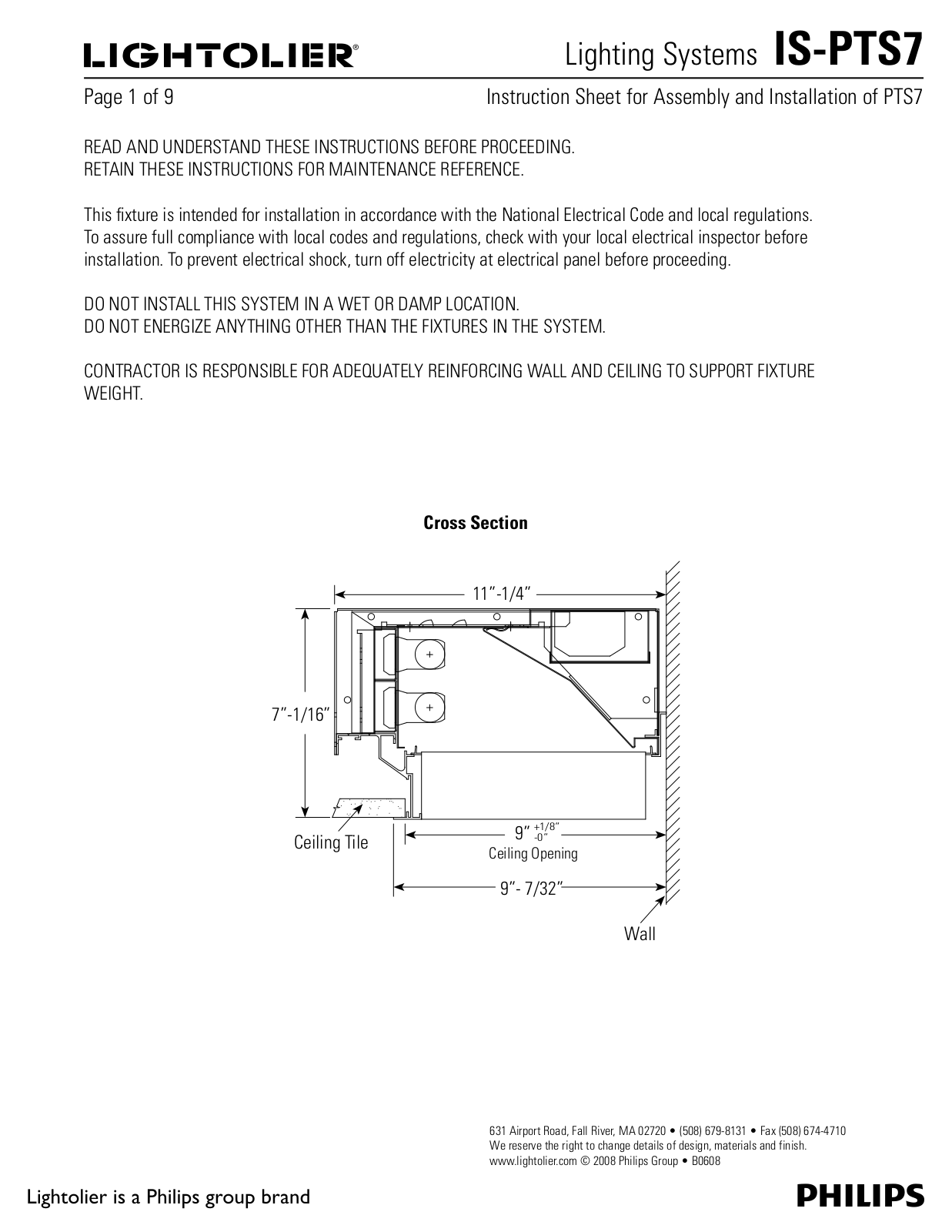 Philips PTS7 User Manual