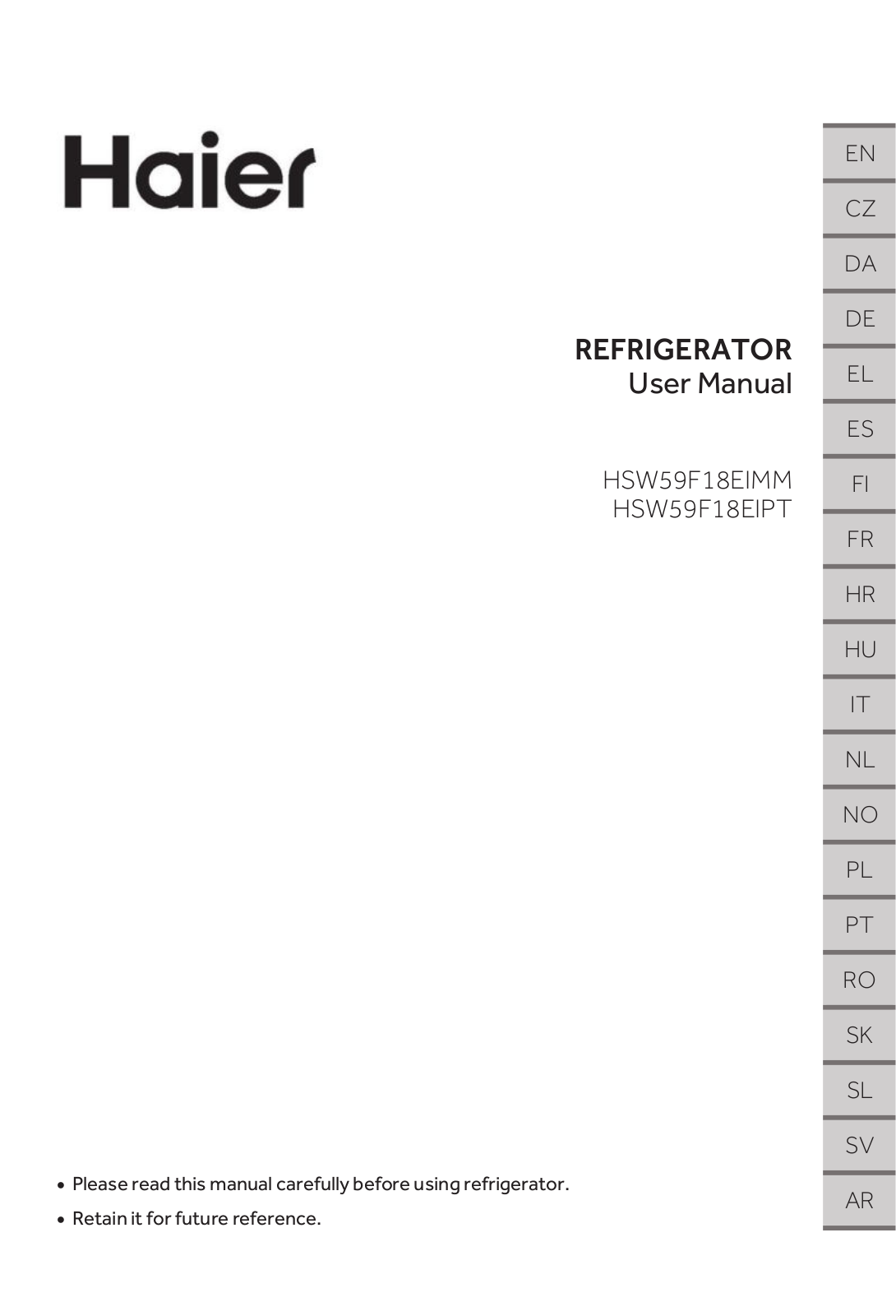 HAIER HSW59F18EIPT User guide - ManualMachine.com