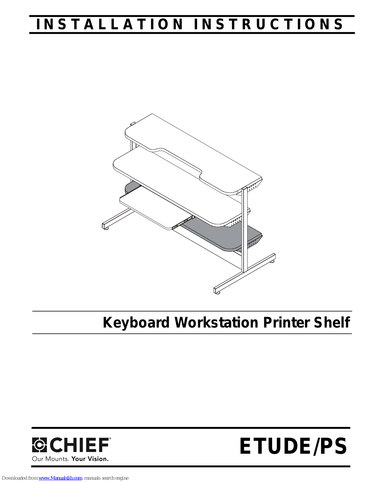 CHIEF ETUDE/PS Installation Instruction - ManualMachine.com
