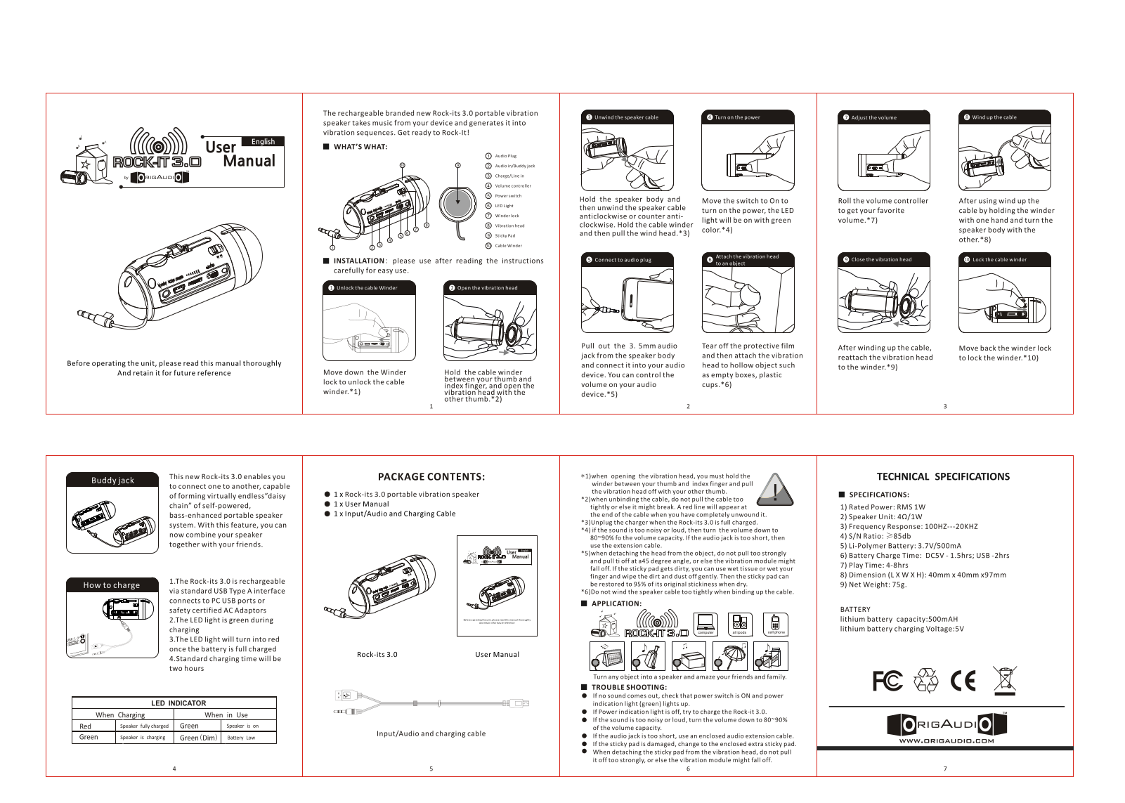 Origaudio Rock-it 3.0 User Manual