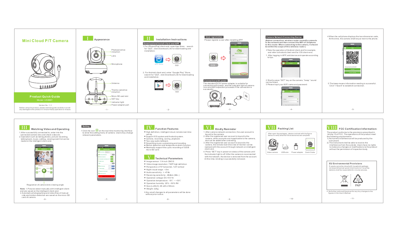 Gospell Smarthome Electronic U5886Y Users Manual