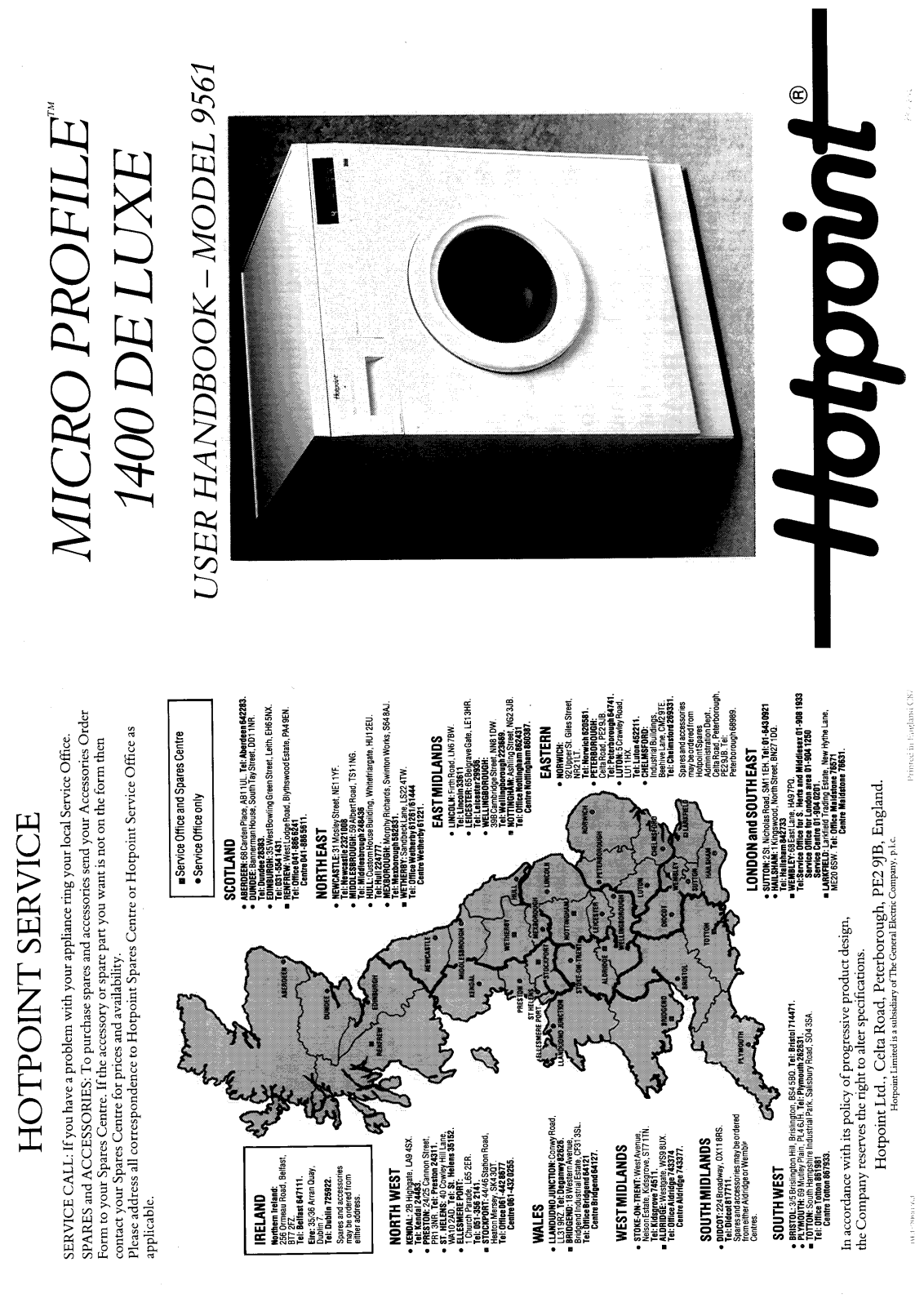 Hotpoint-Ariston HB9561 User Manual