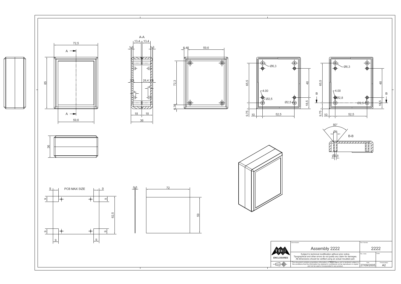 TEKO 2222.9 Datasheet - ManualMachine.com