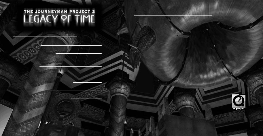 Games PC THE JOURNEYMAN PROJECT 3-LEGACY OF TIME User Manual