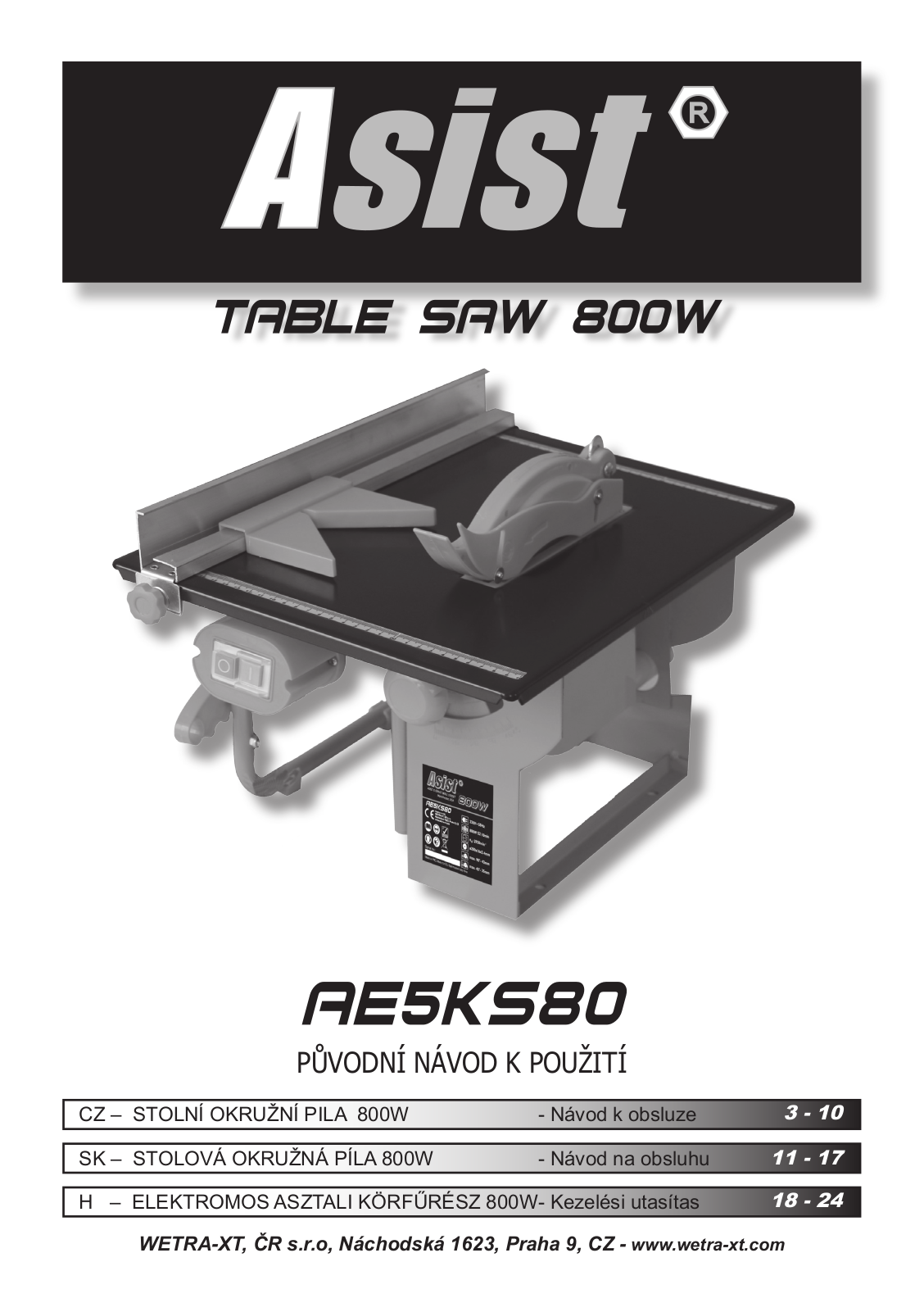 Asist AE5KS80 User Manual