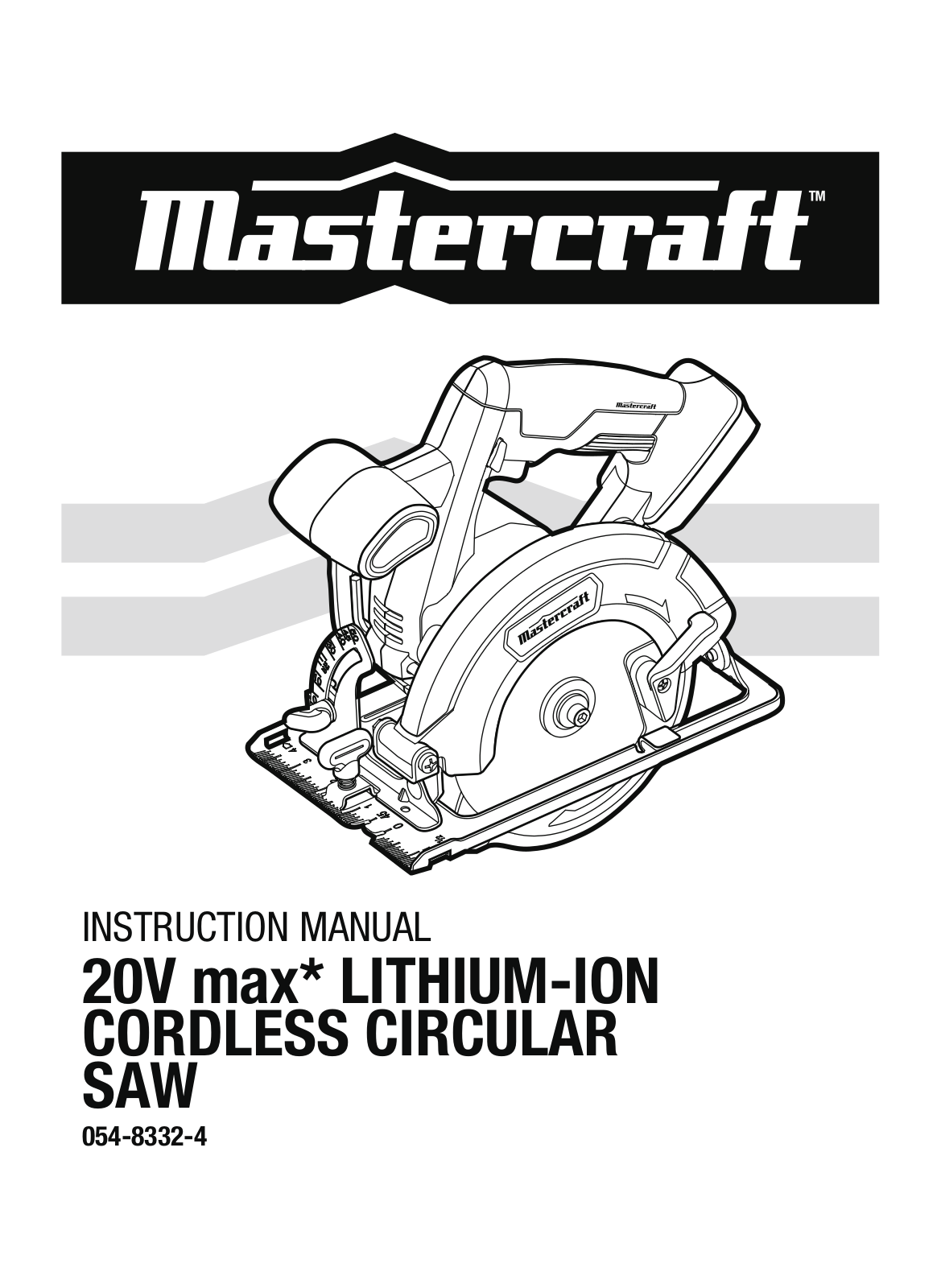 MasterCraft 054-8332-4 Instruction Manual