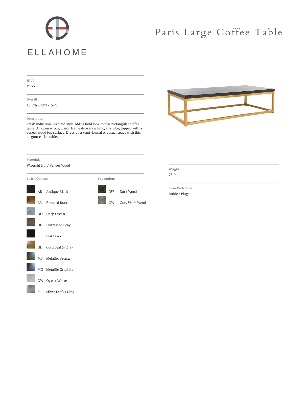 ellahome FRQP1474 Specifications - ManualMachine.com
