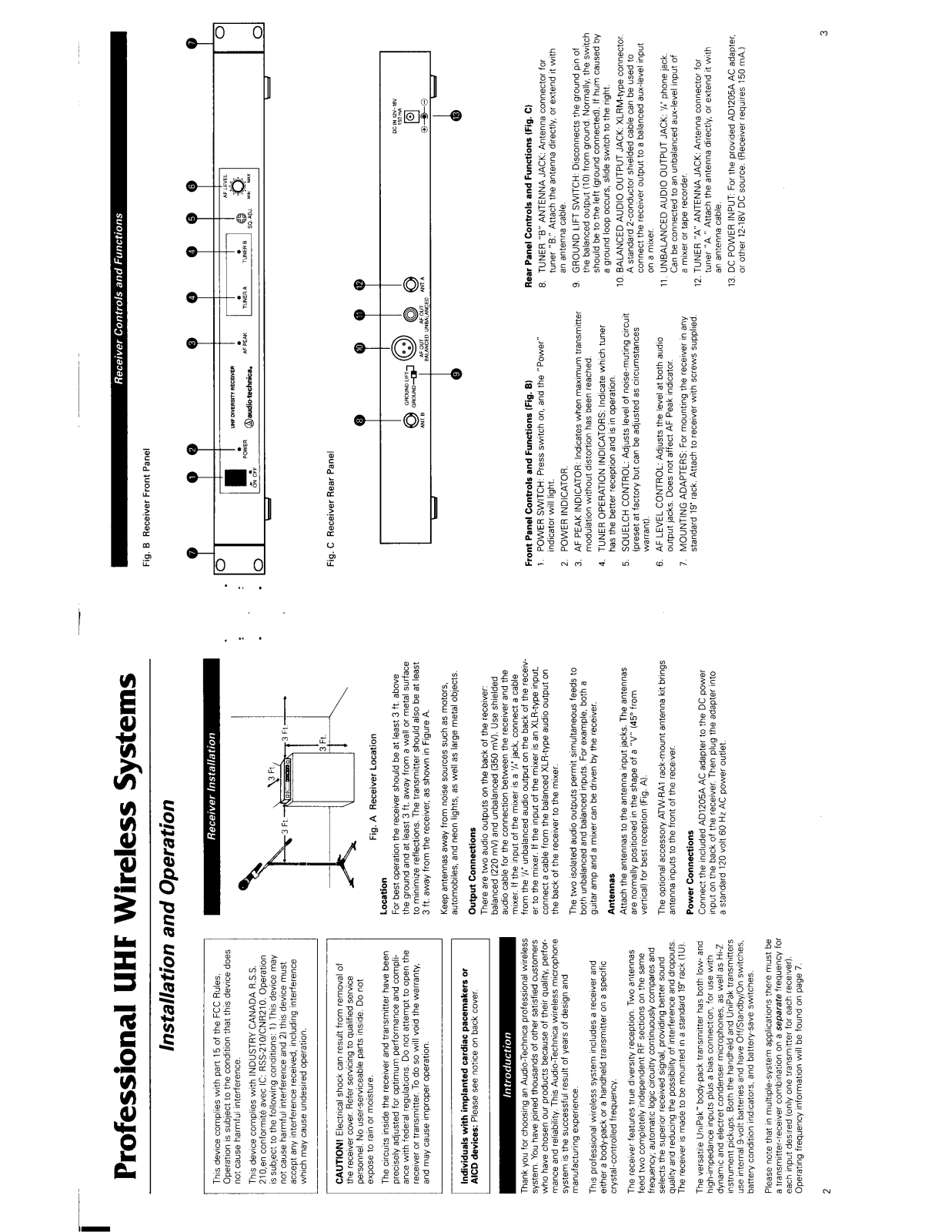 Audio Technica T51B User Manual