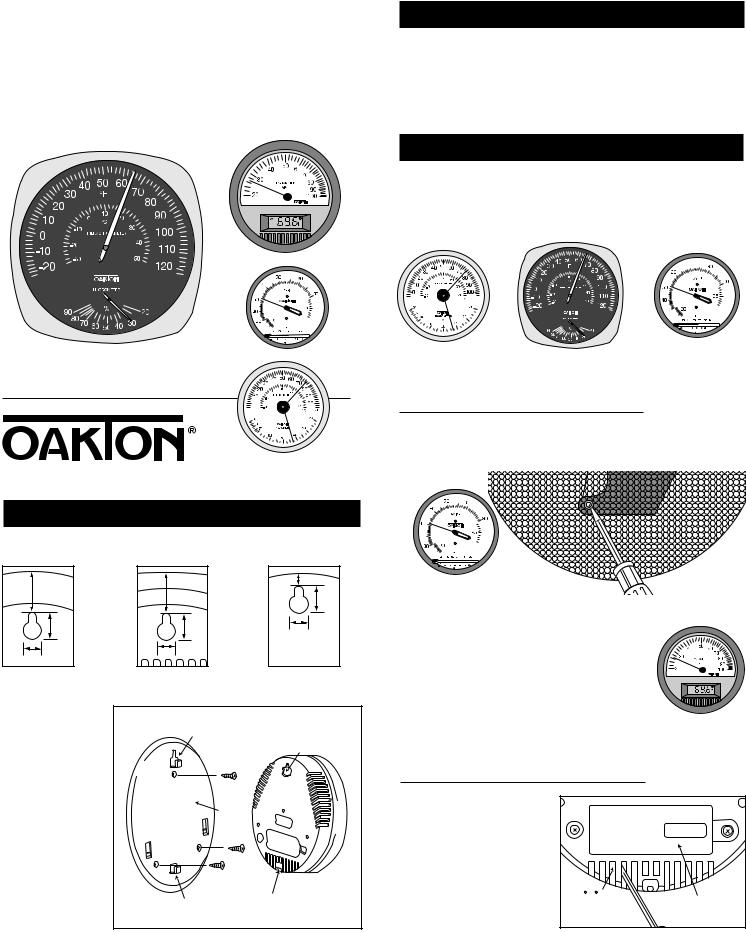 OAKTON 35700-00, 35700-10, 35700-20, 03313-70 Instruction Manual