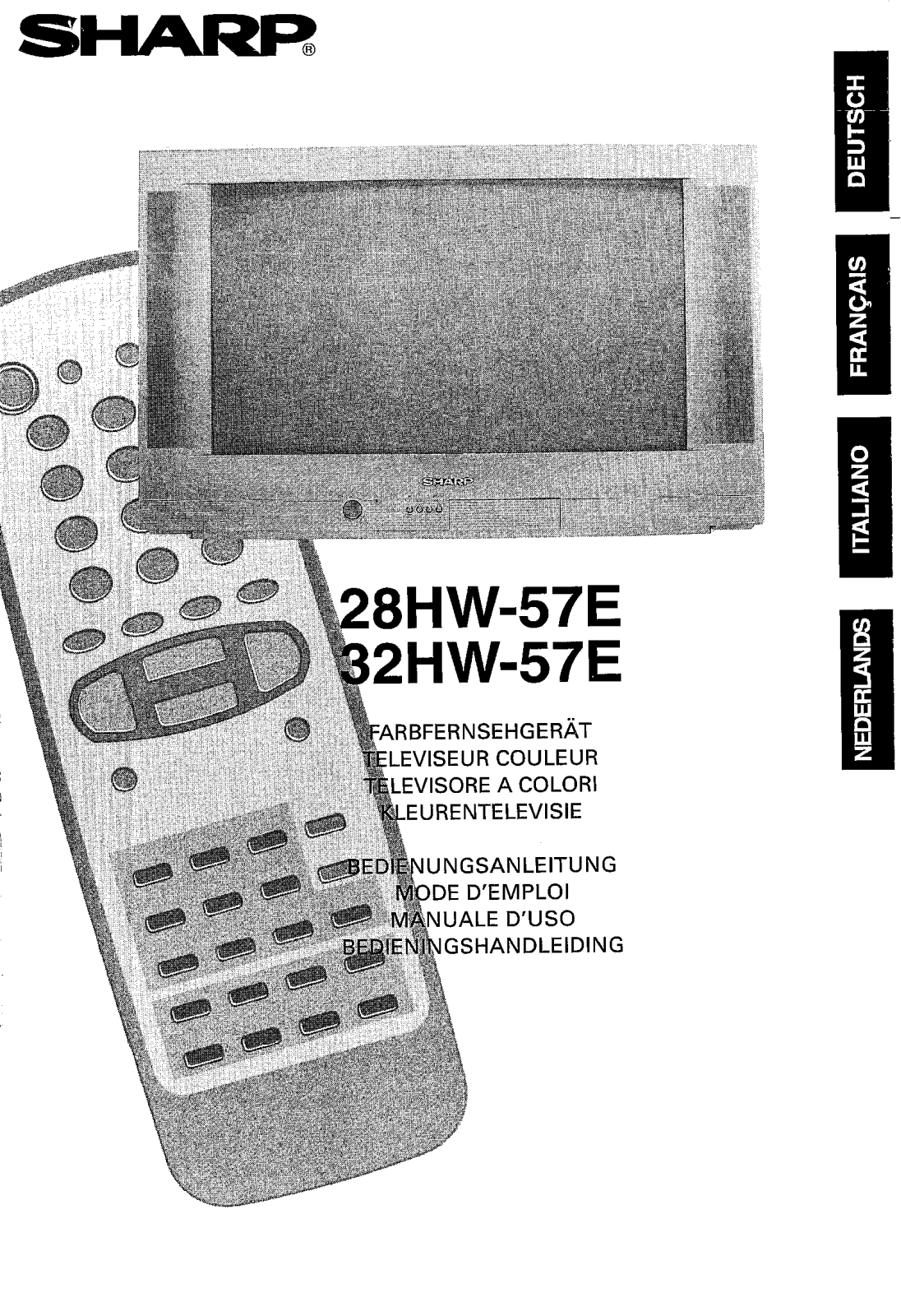 SHARP 28HW-57E User Manual