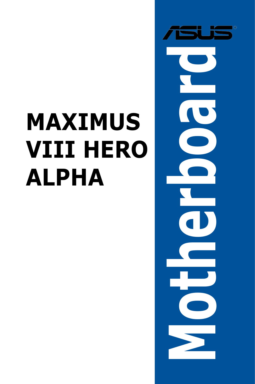 ASUS ROG Maximus VIII Hero Alpha Service Manual