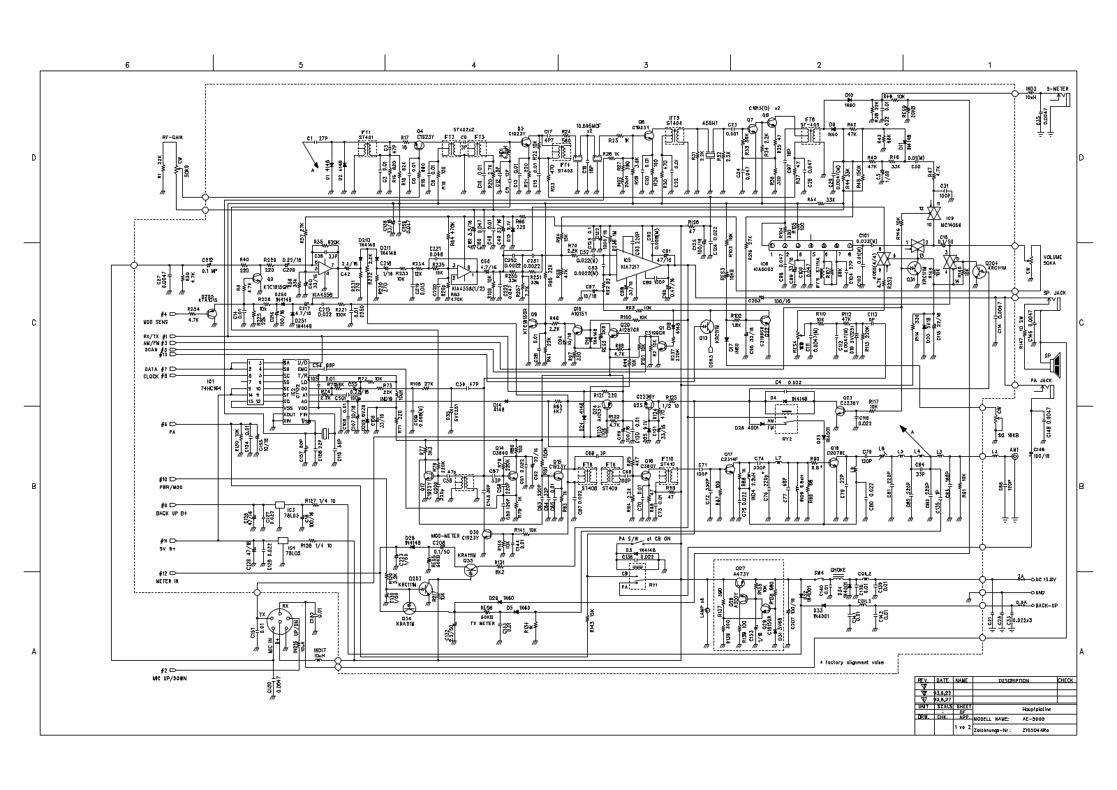 Albrecht AE 5000 Circuit Diagram