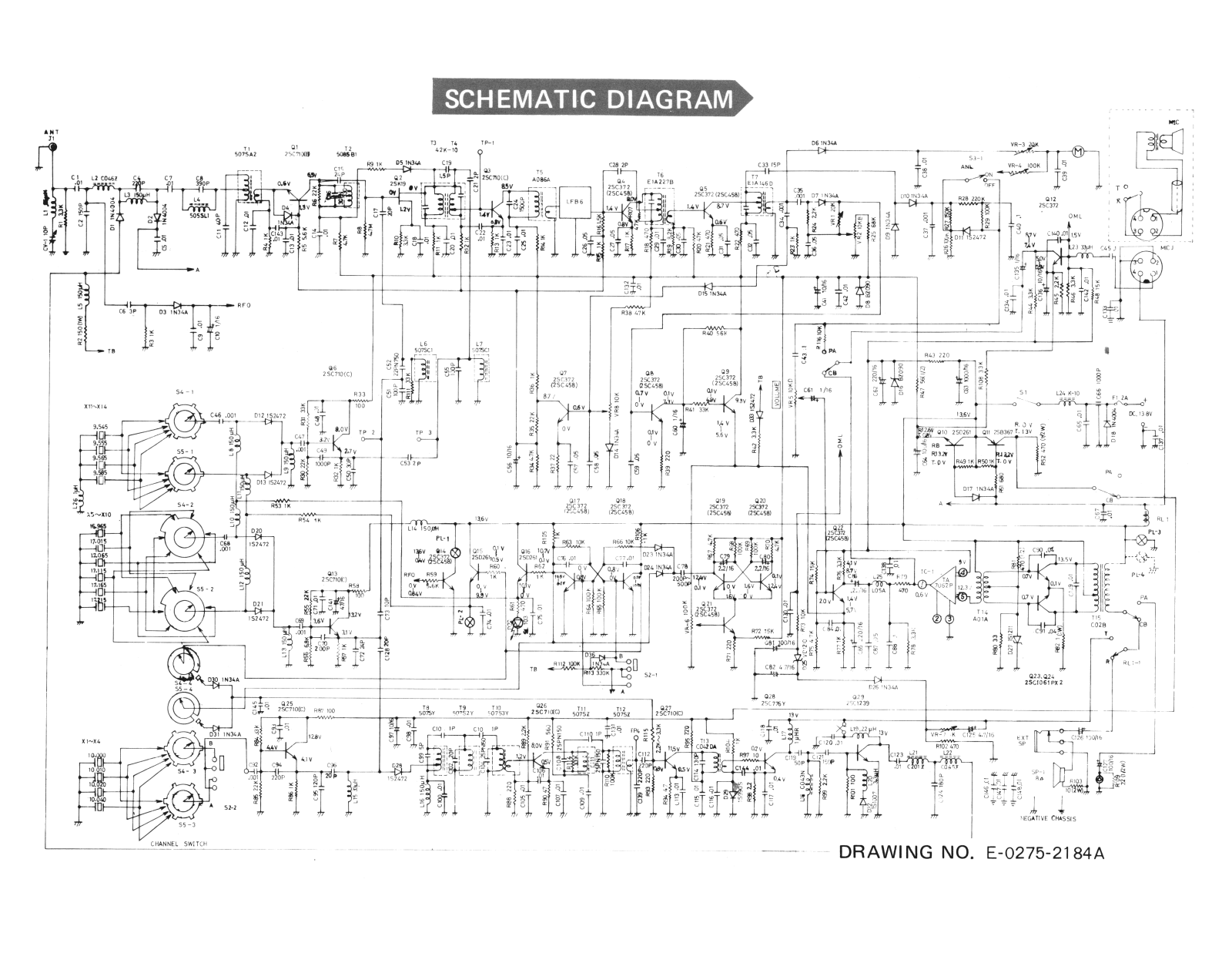 Midland 13-881b Schematic