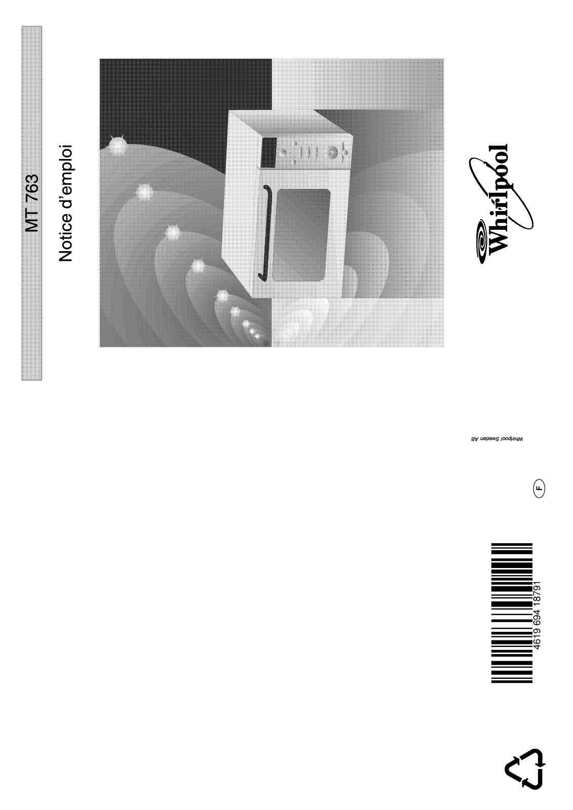 Whirlpool MT 763 User Manual