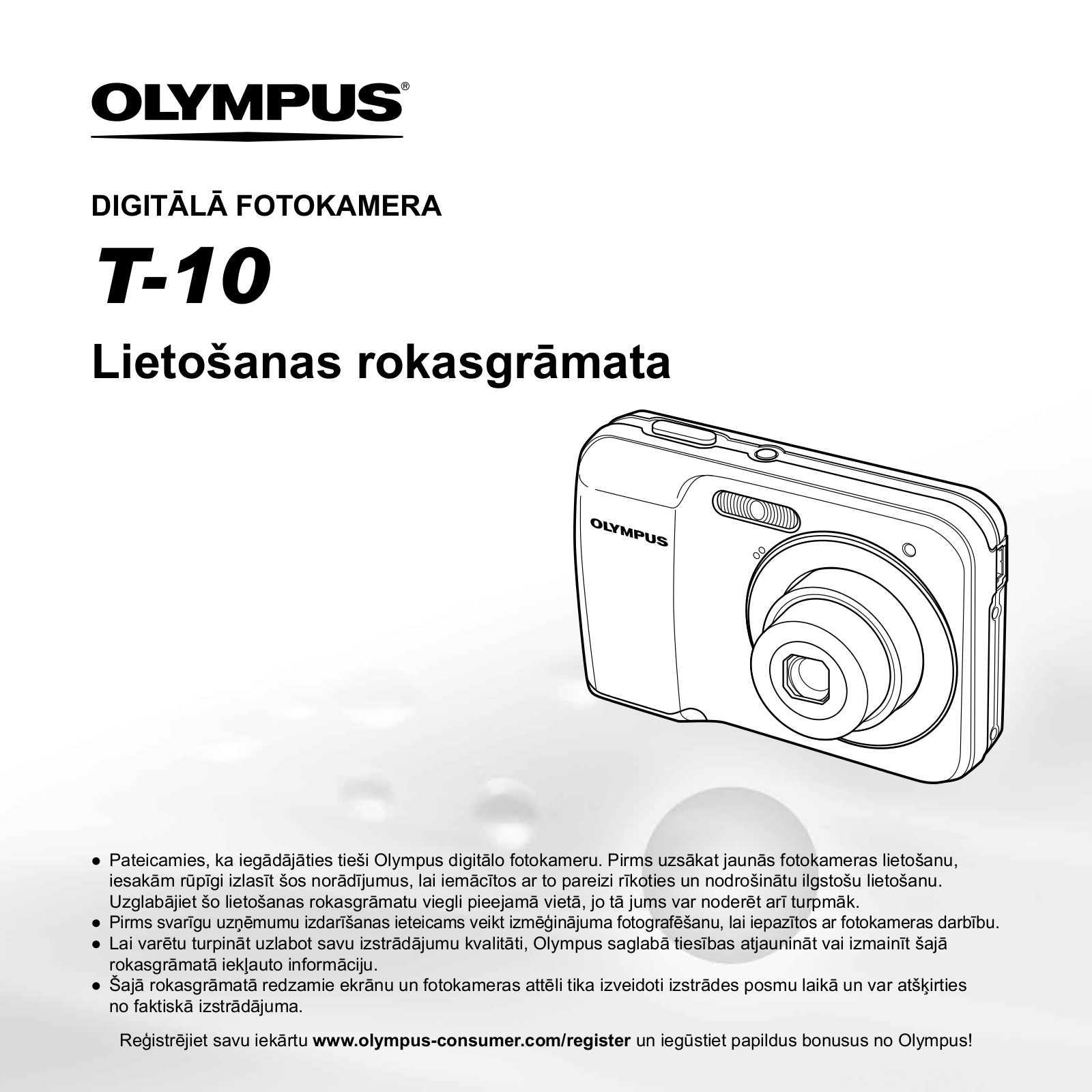 OLYMPUS T-10 User Manual