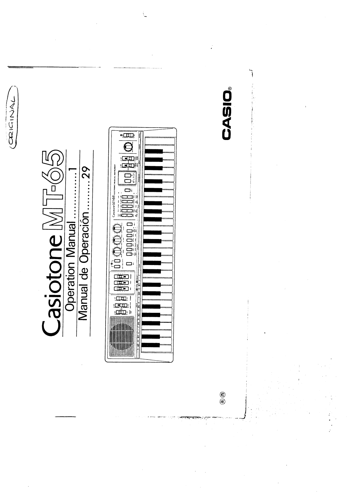 Casio MT-65 User Manual