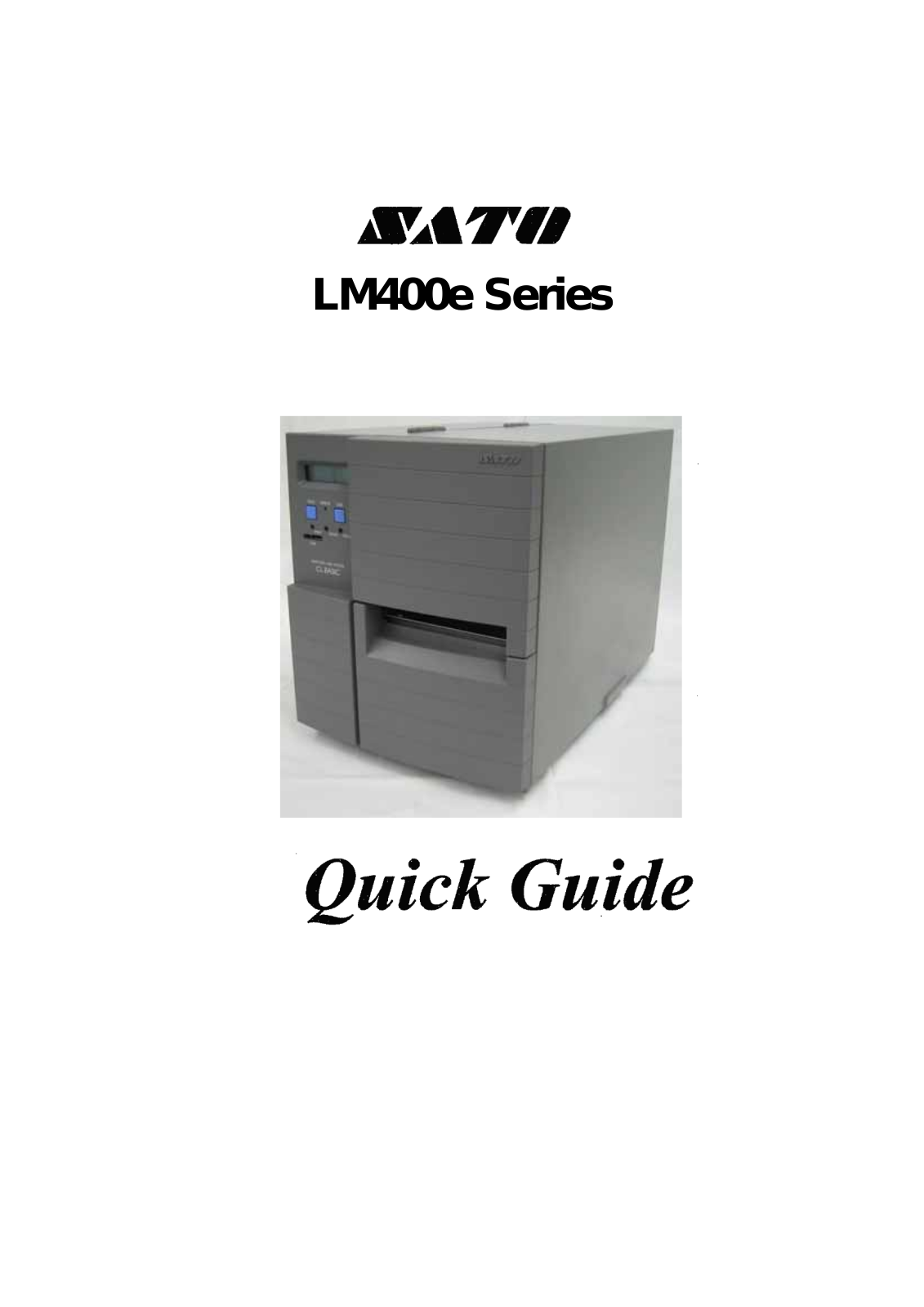 SATO LM400E User Manual