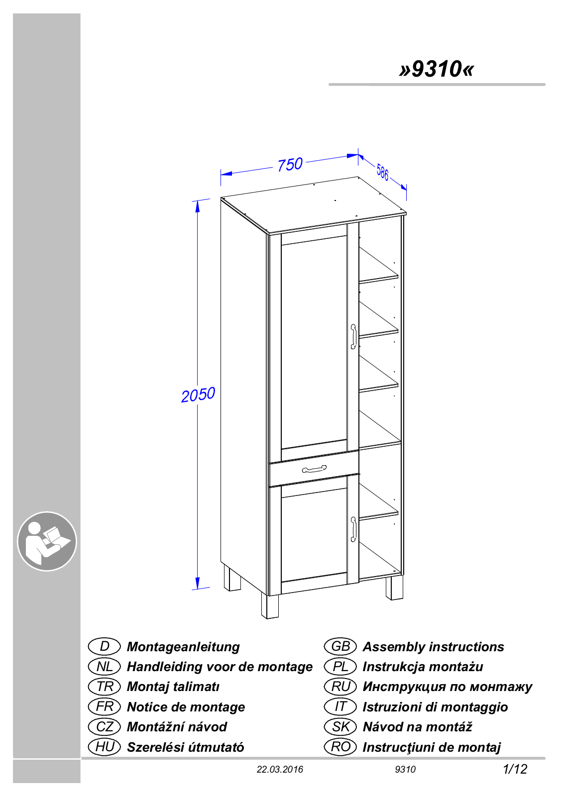 Home affaire 9240 Assembly instructions