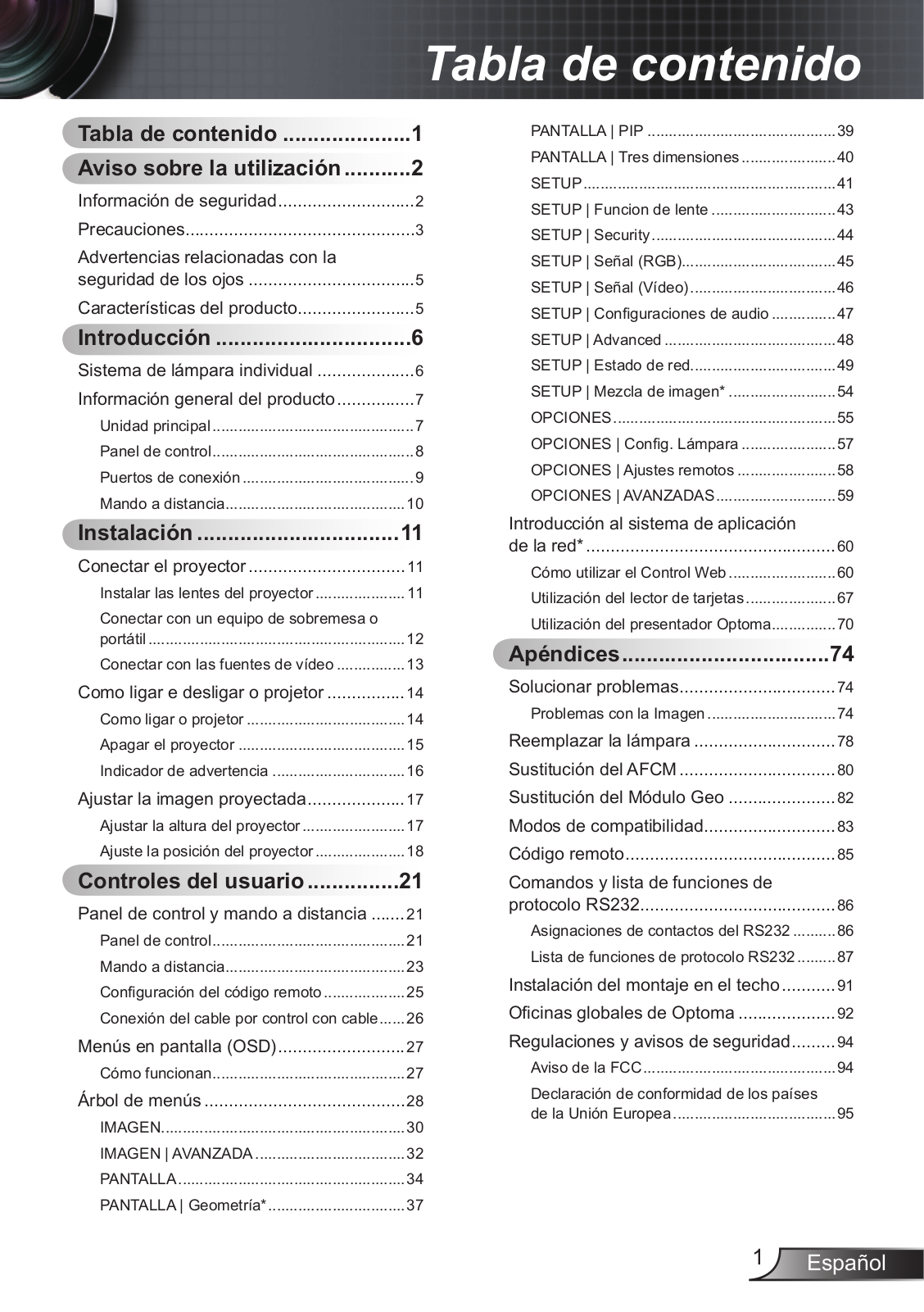 OPTOMA EW865, EX855 User Manual