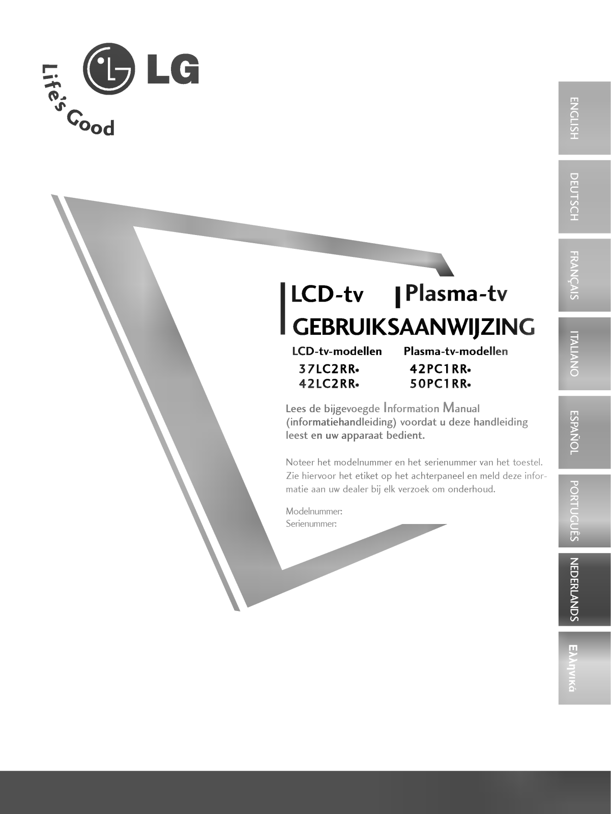 LG 37LC2RR Instruction manual