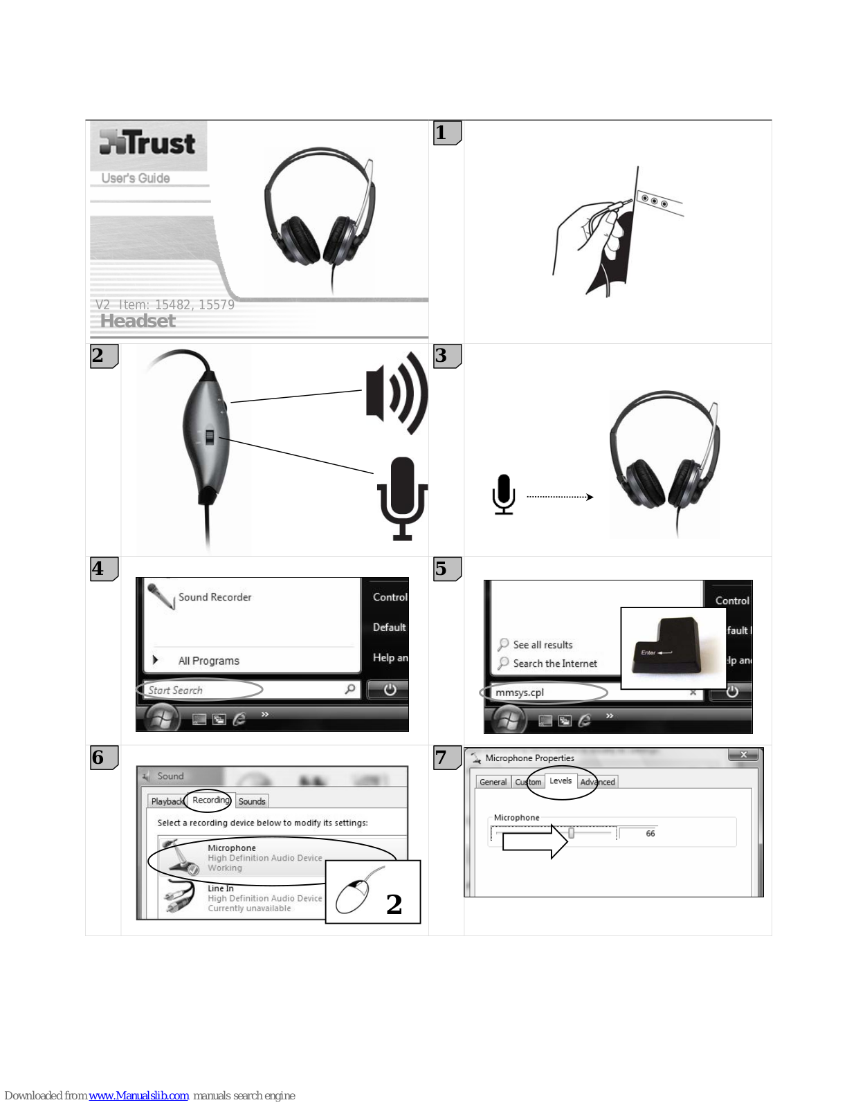 Trust Headset, 15482, 15579 User Manual