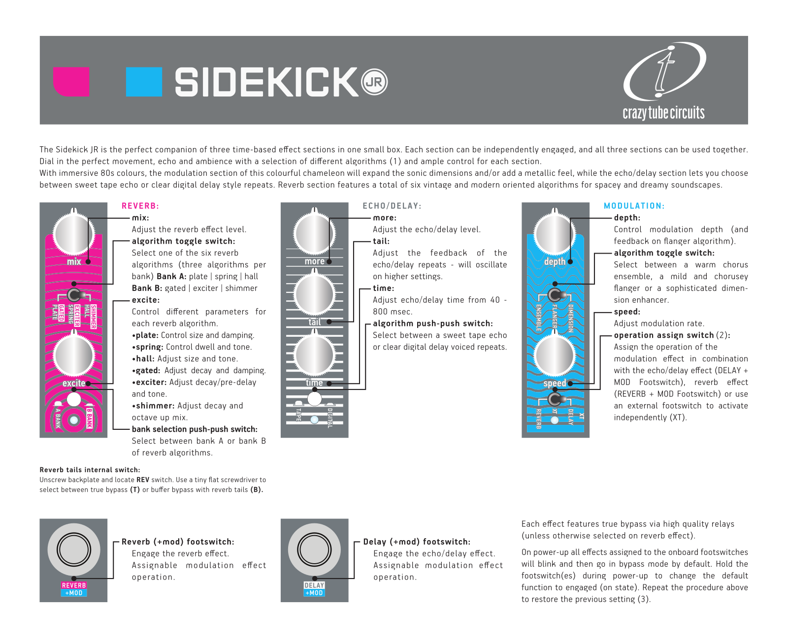 Crazy Tube Circuits Sidekick Jr User guide - ManualMachine.com