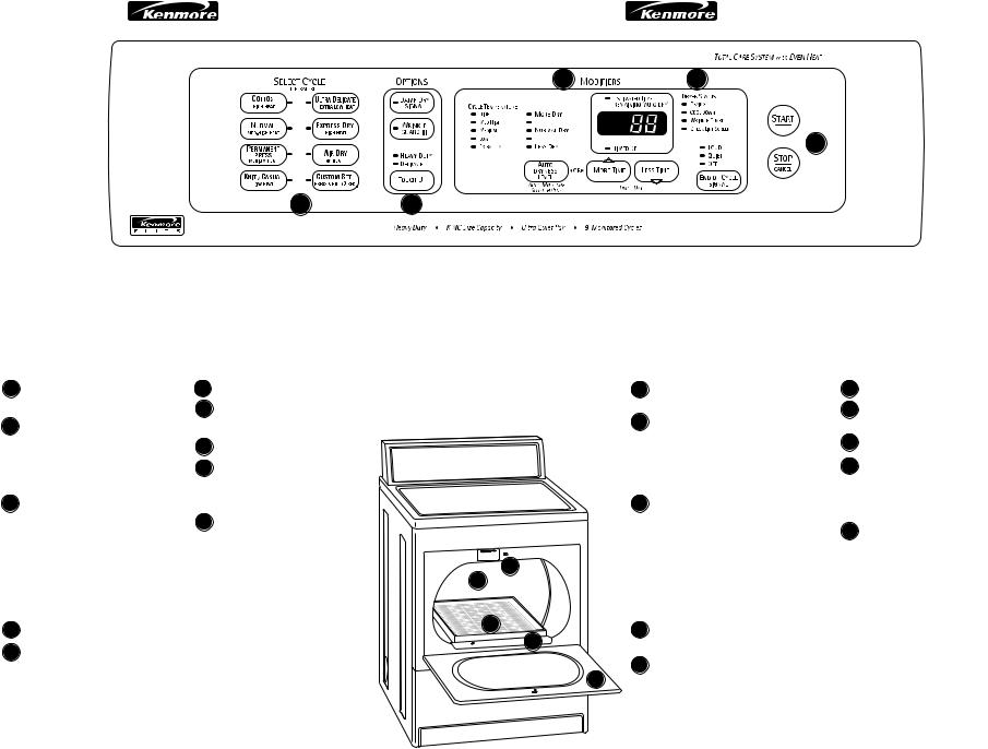 Kenmore 60072, 70072 Feature Sheet