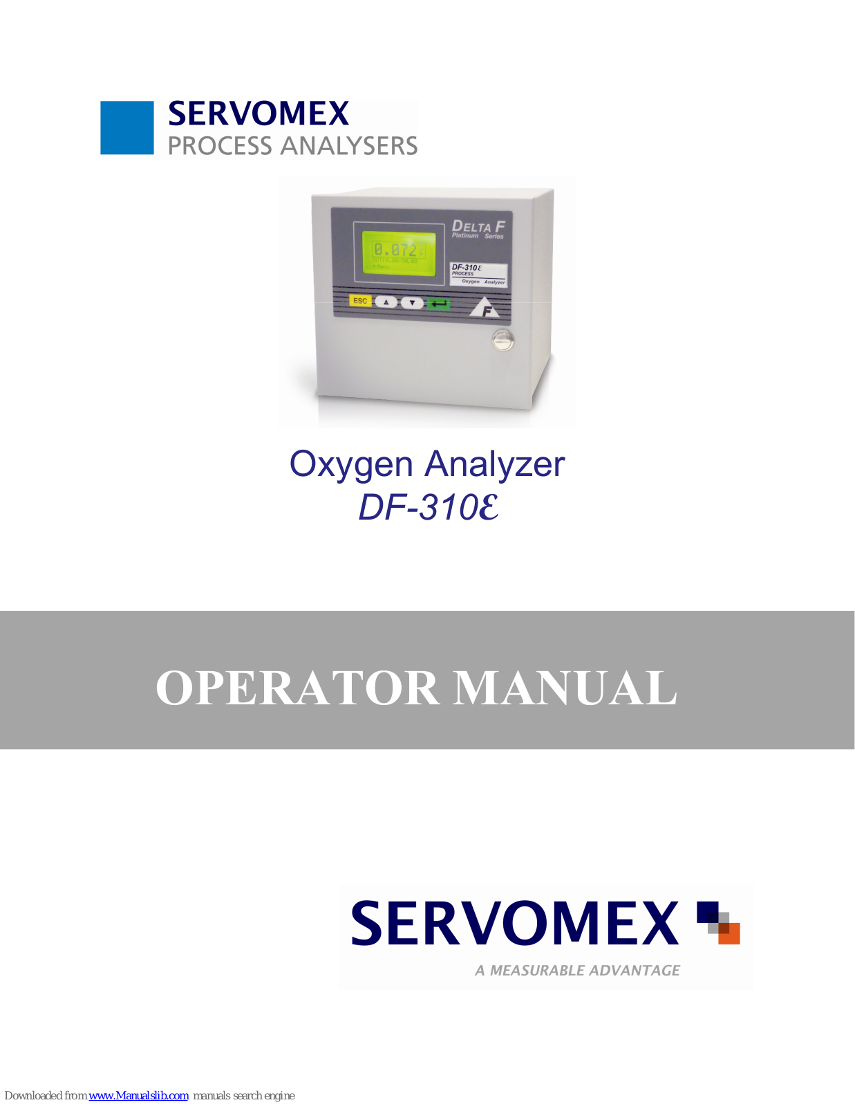 Servomex DF-310E Operator's Manual - ManualMachine.com