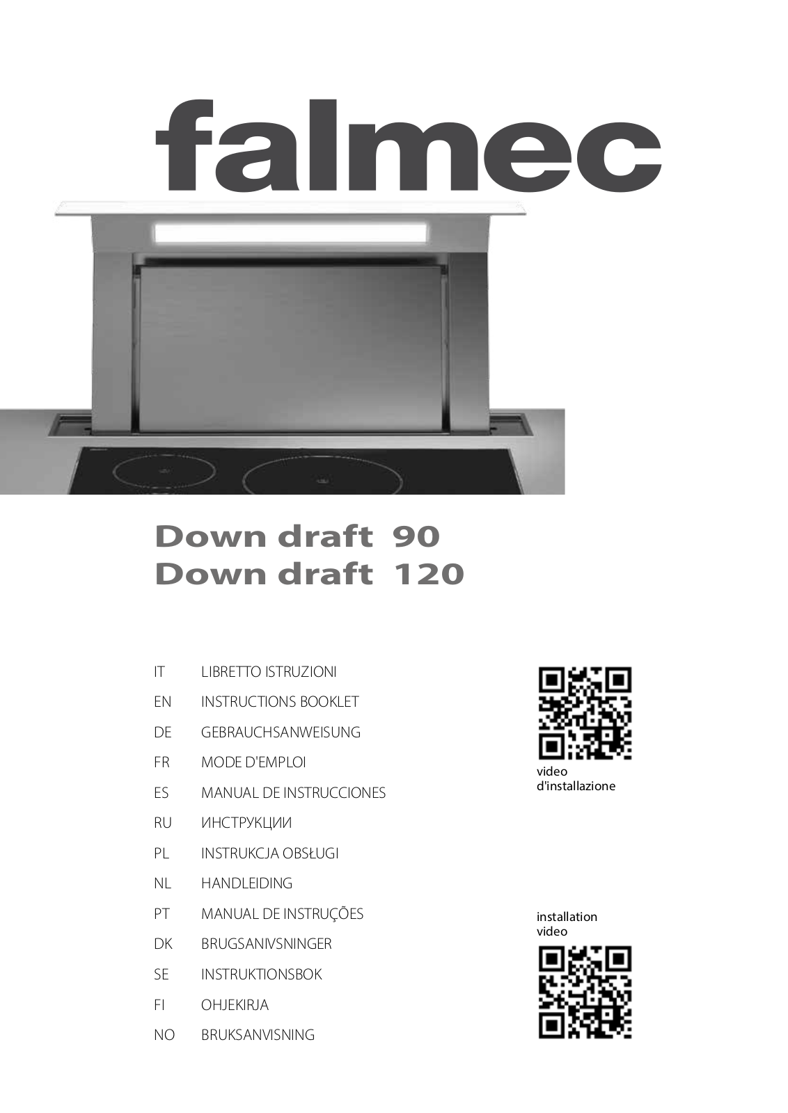 Falmec FDDOW48T6SS, FDDOW36T6SS INSTRUCTIONS BOOKLET