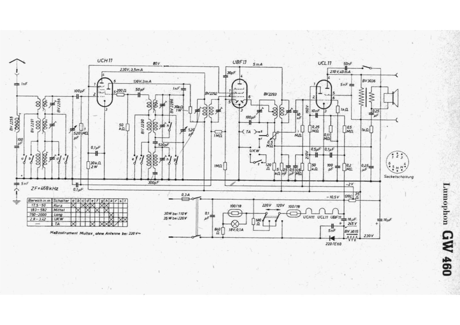 Lumophon gw460 schematic - ManualMachine.com