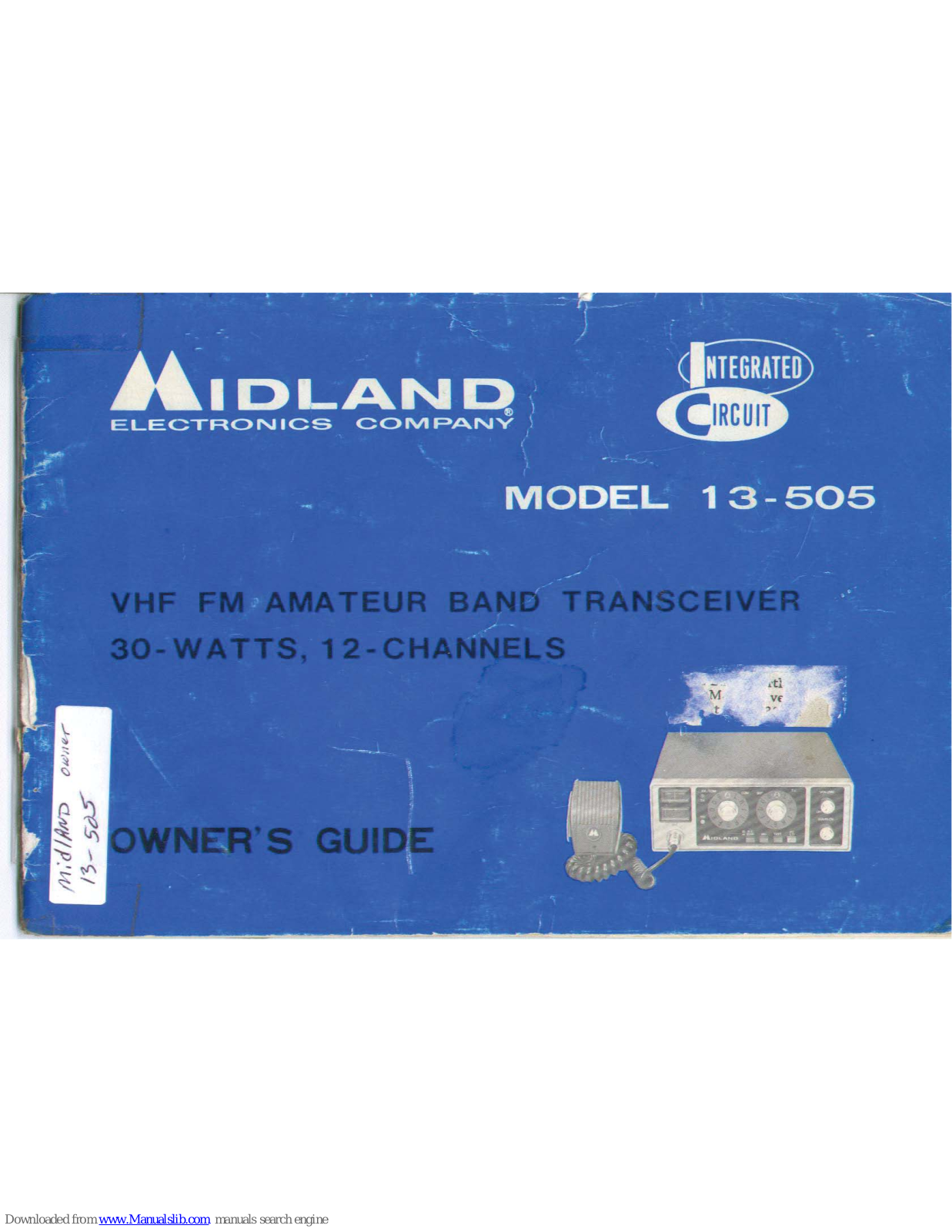 Midland 13-505 Owner's Manual