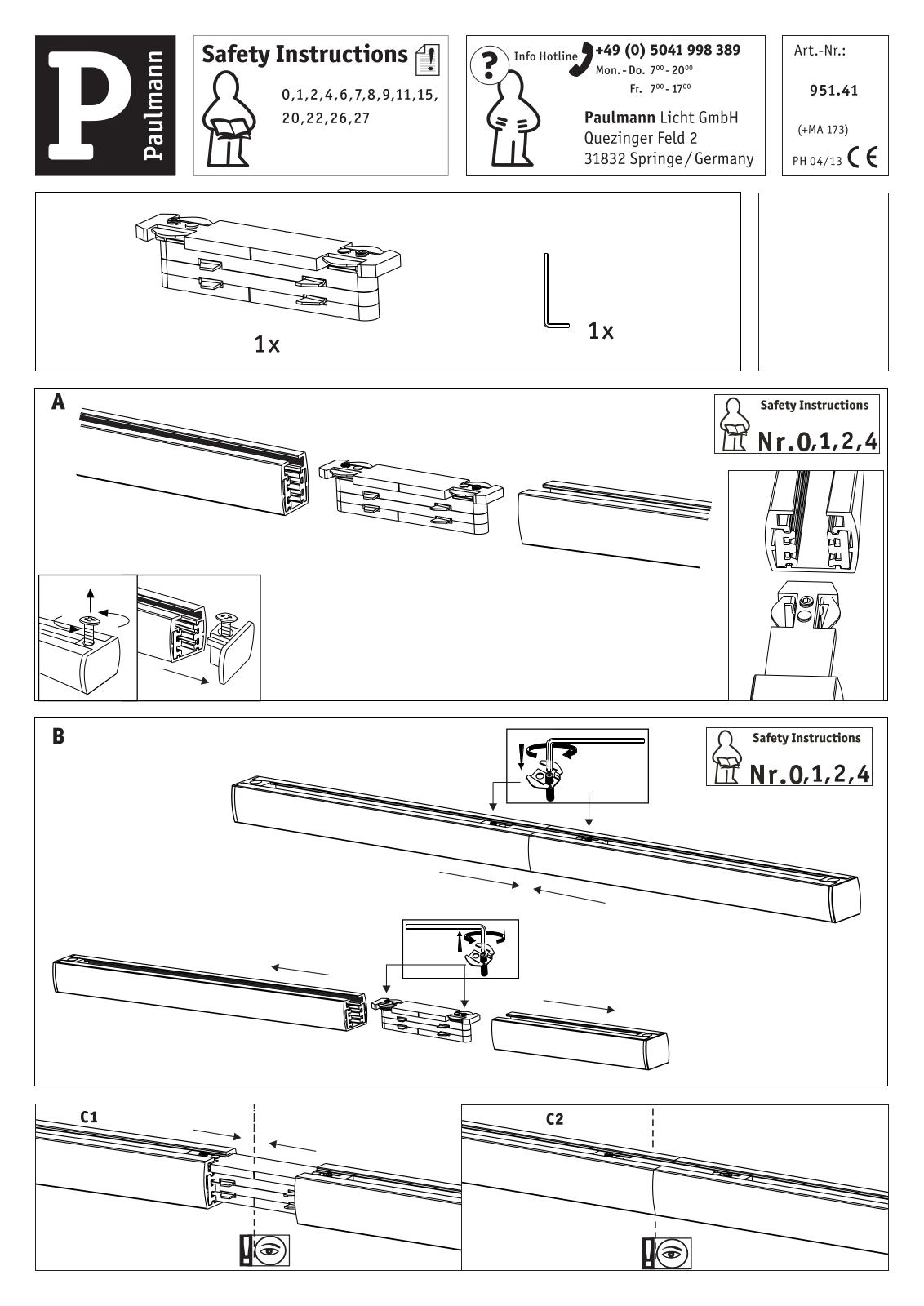 Paulmann 951.41 operation manual - ManualMachine.com