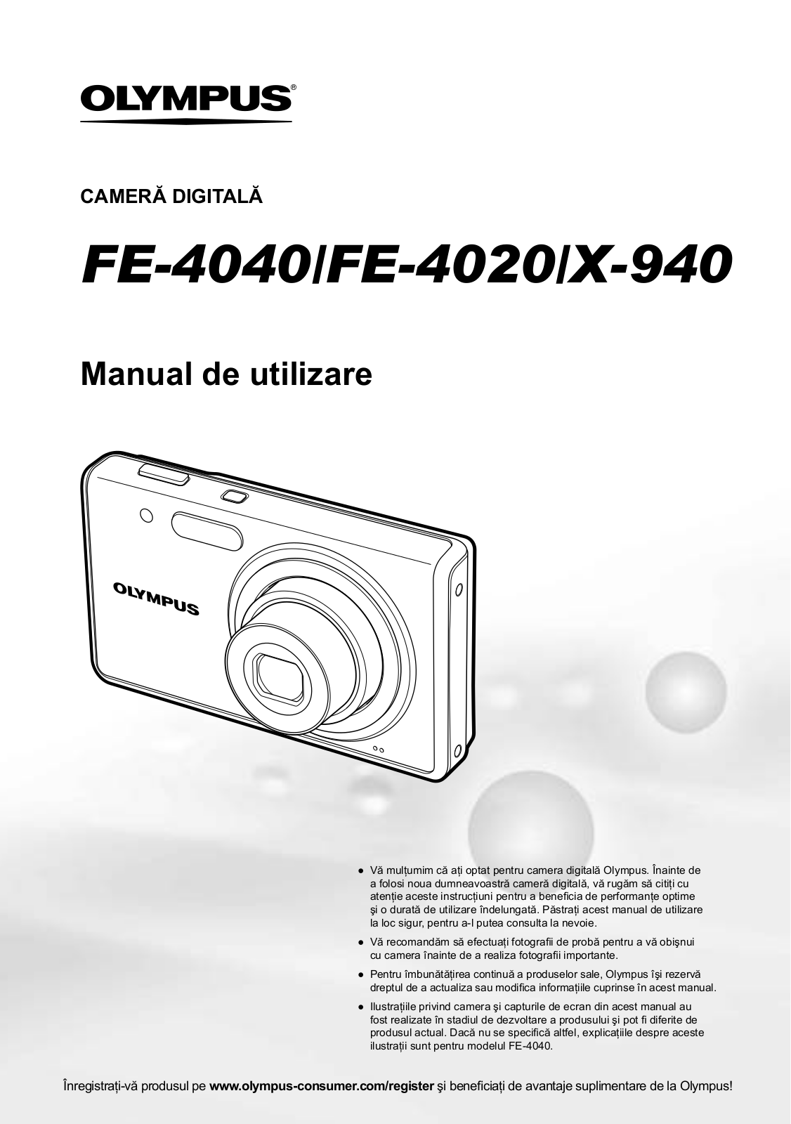 OLYMPUS FE-4020 User Manual