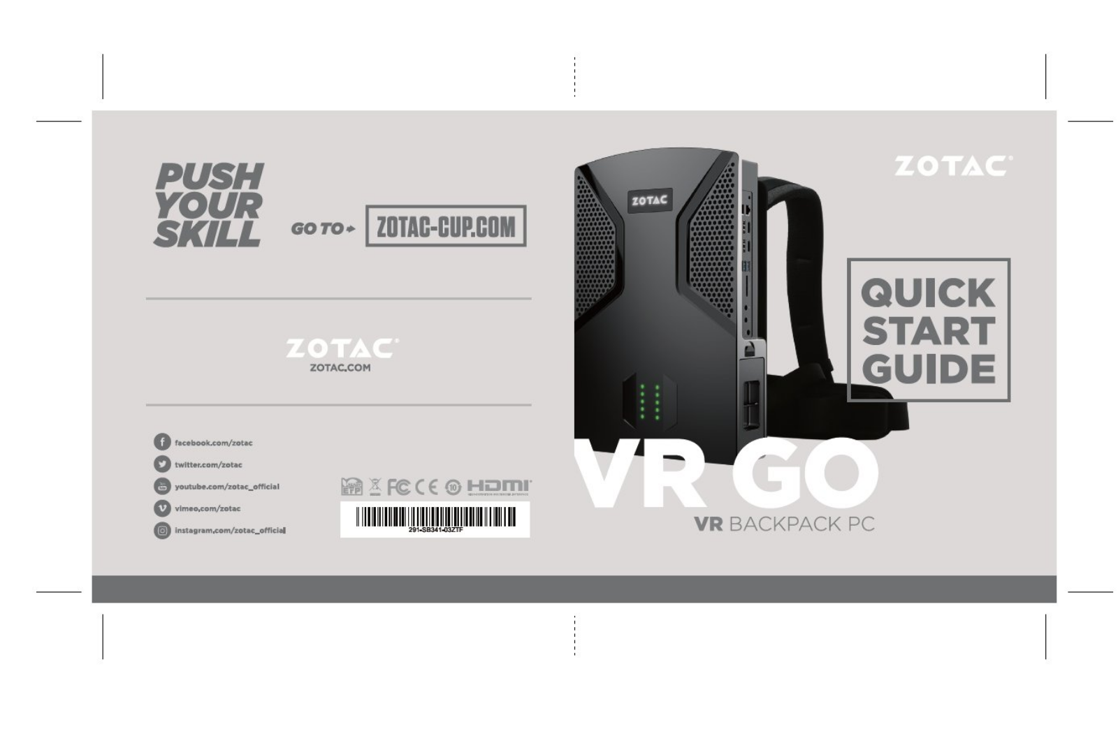 Zotac VR GO operation manual