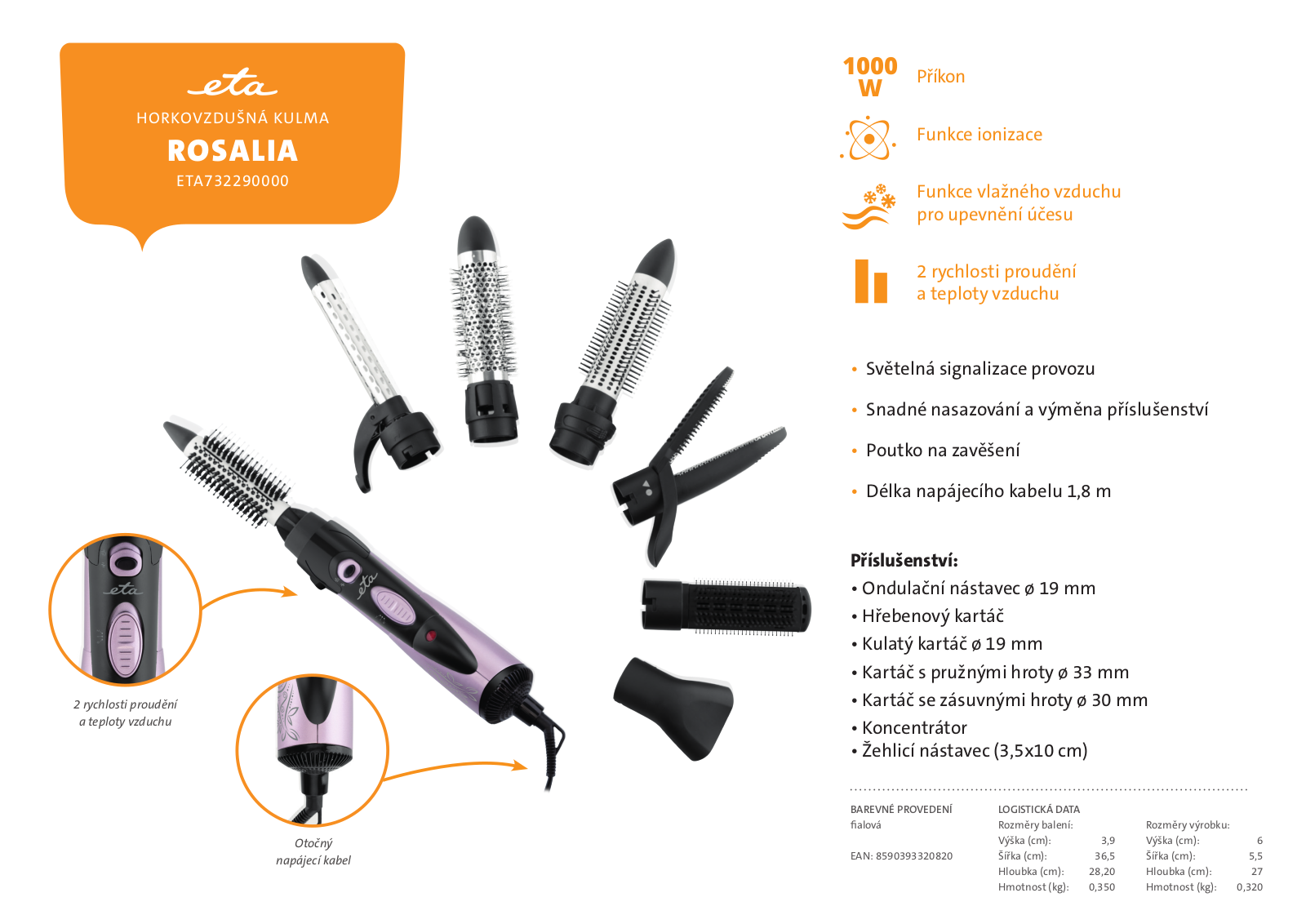 ETA 732290000 Product sheet