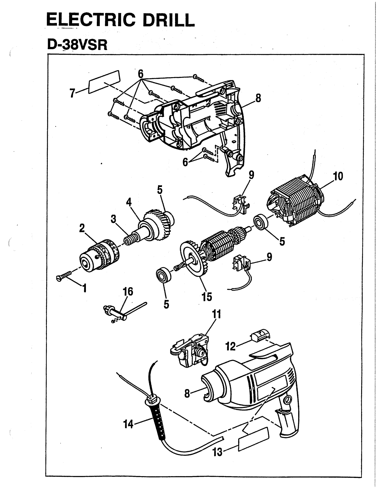 Ryobi D38VSR User Manual