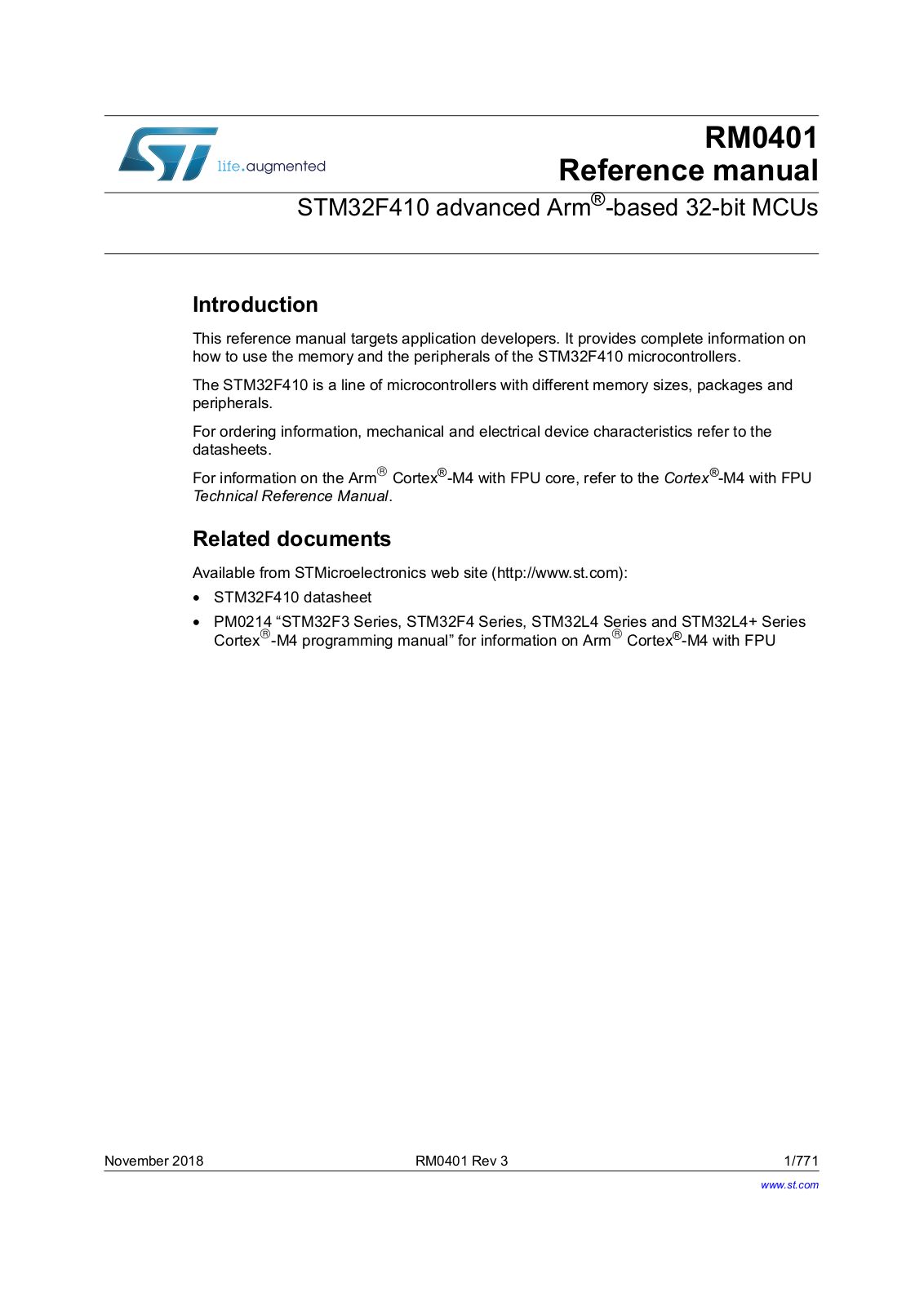 Datasheet STM32F410 Datasheet (ST) - ManualMachine.com