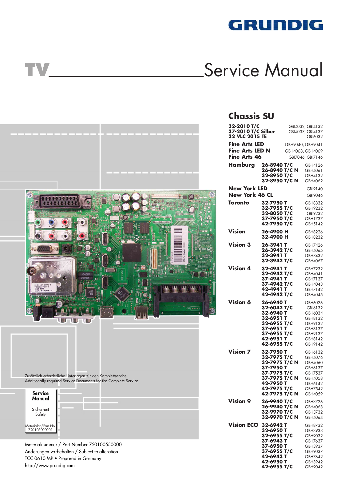 Grundig 42-7950 Schematic