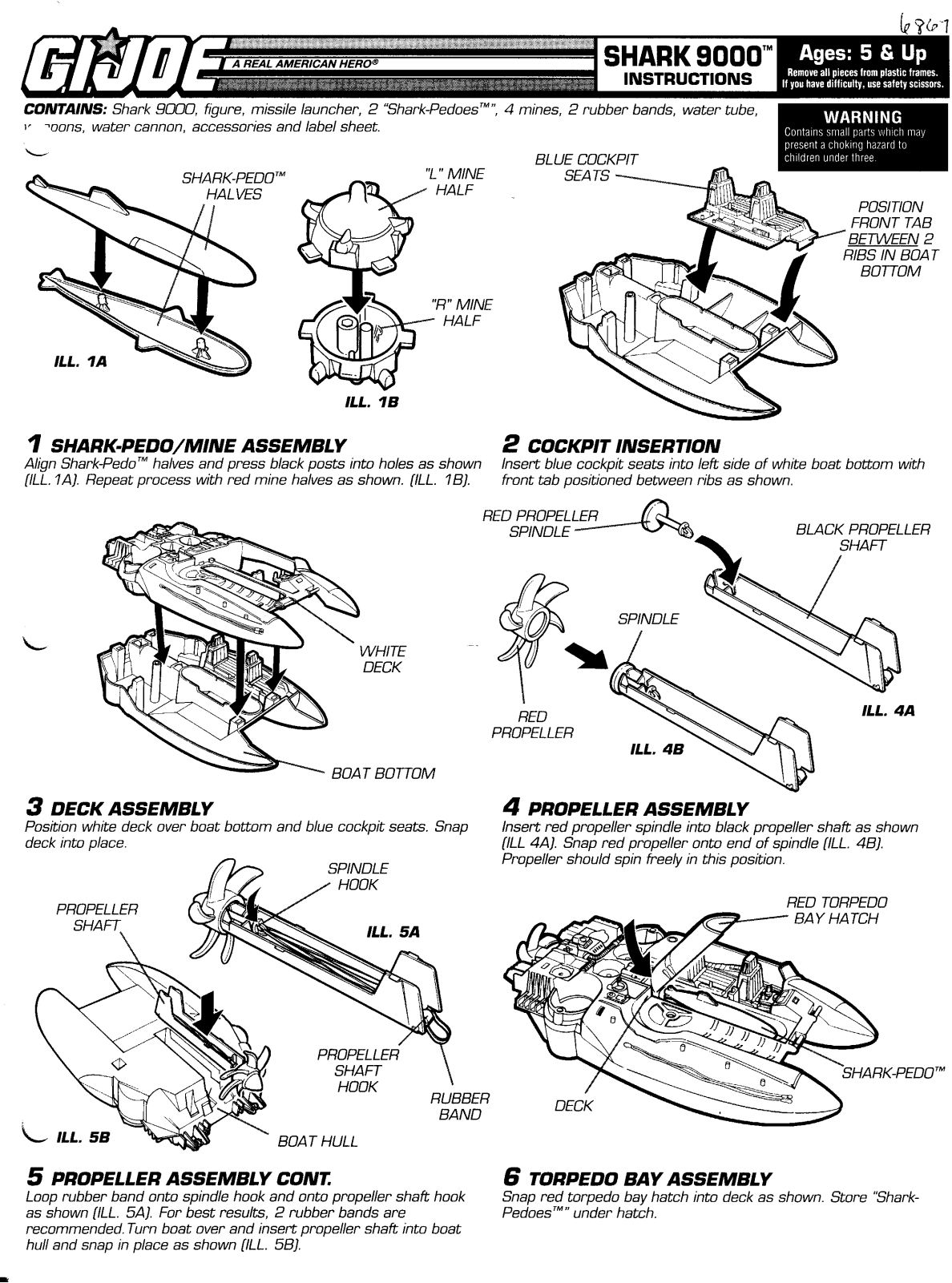 HASBRO GIJoe Shark 9000 User Manual