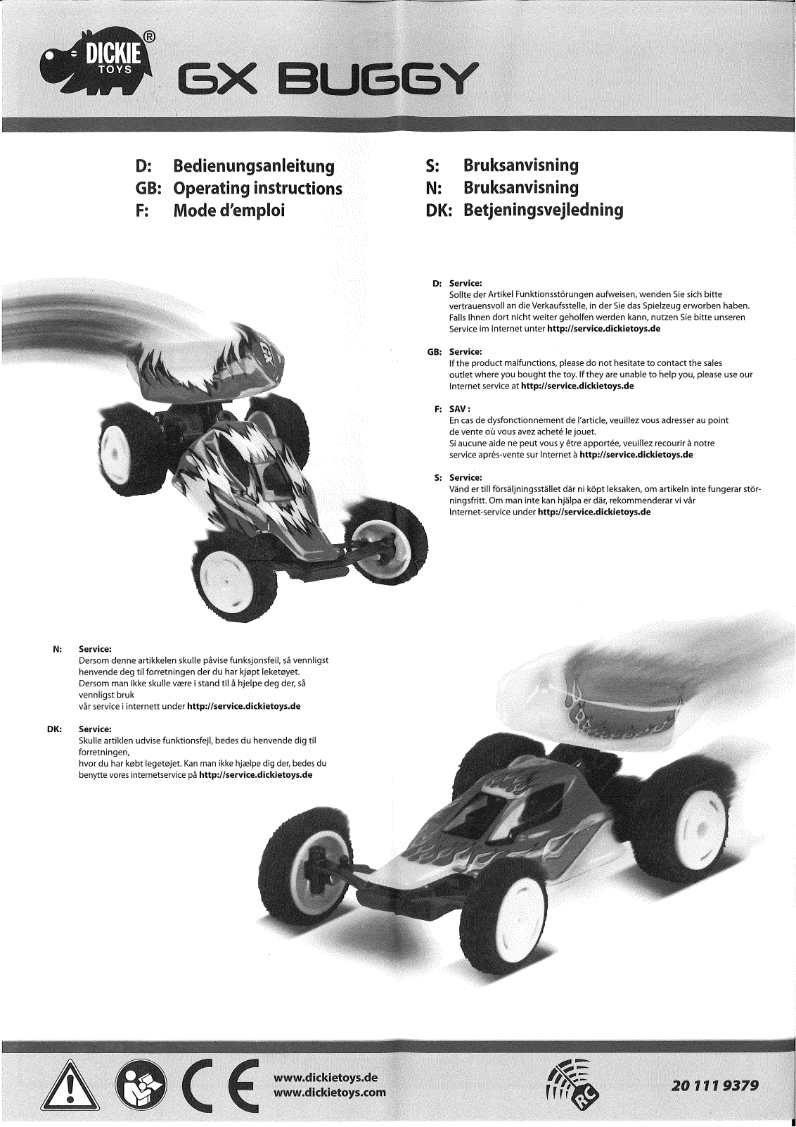 Dickie Toys EX BUGGY User manual