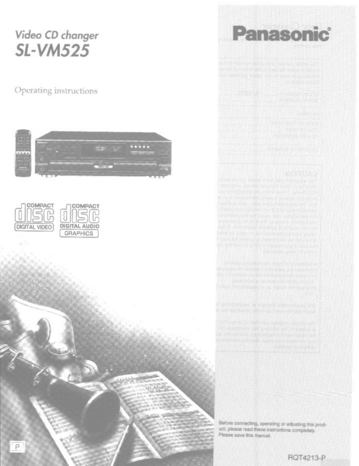 Panasonic SLVM525 User Manual