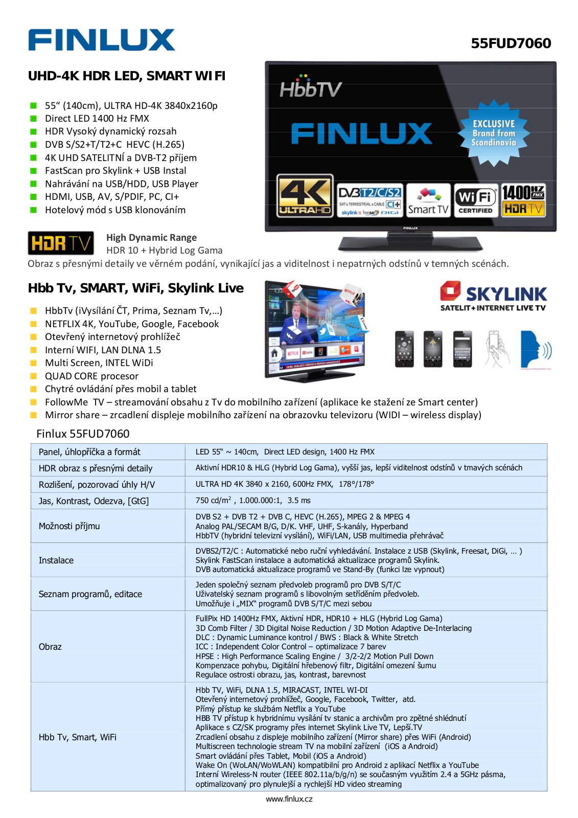 Finlux 55FUD7060 User Manual