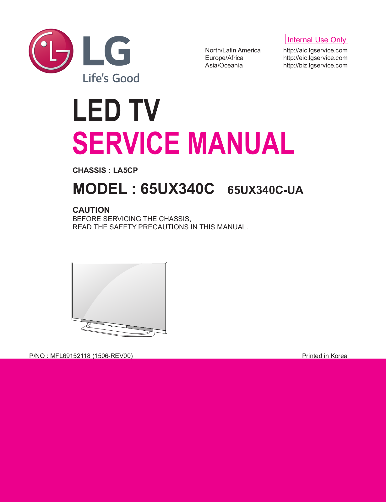 LG 65UX340C Schematic