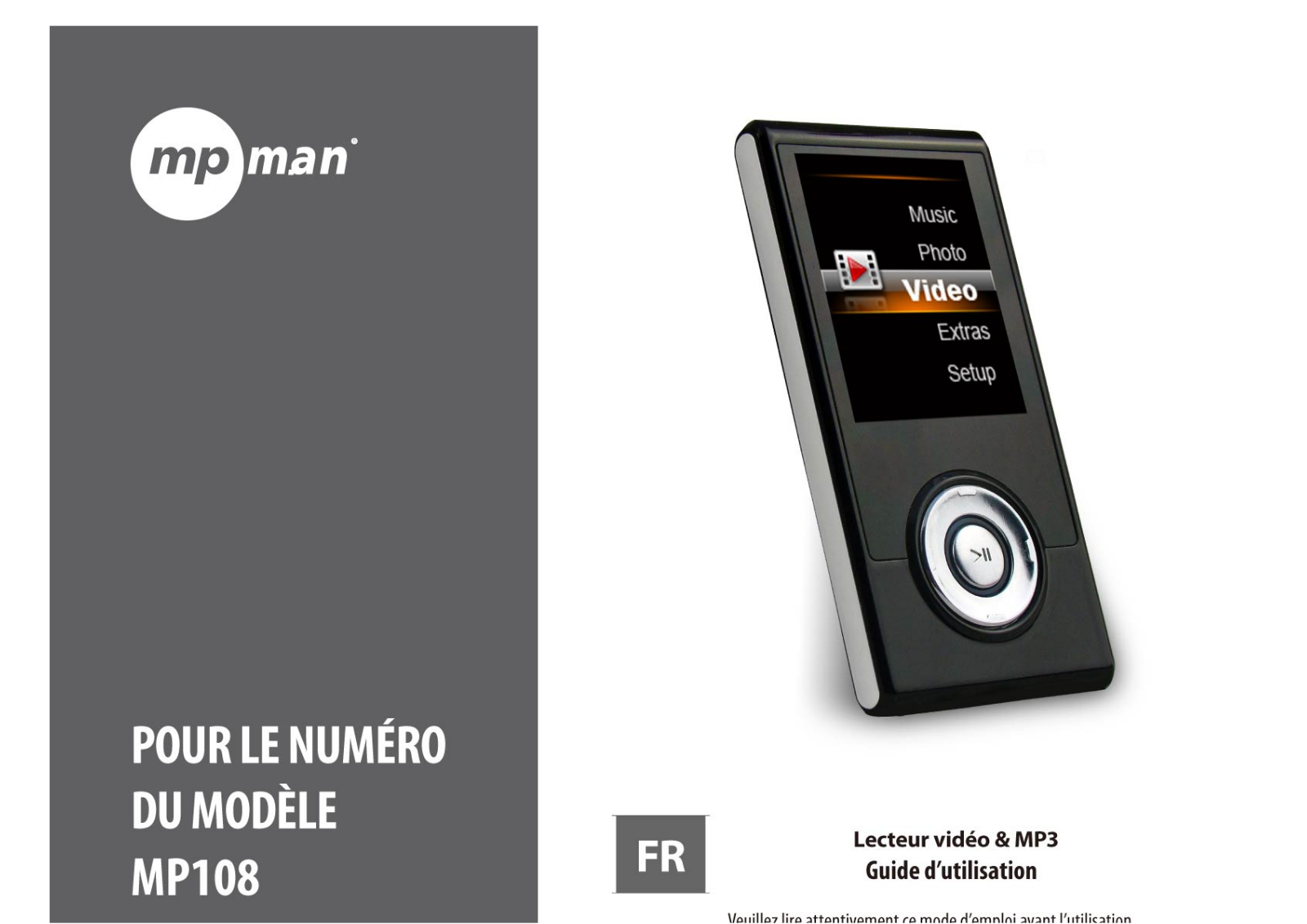 MPMAN MP 108 Guide d'utilisation