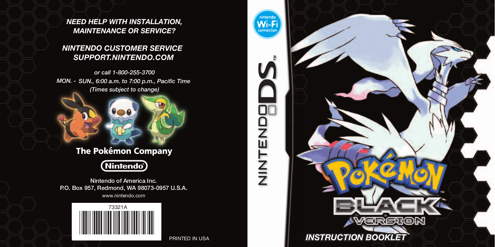 Nintendo Pokemon Black User Manual