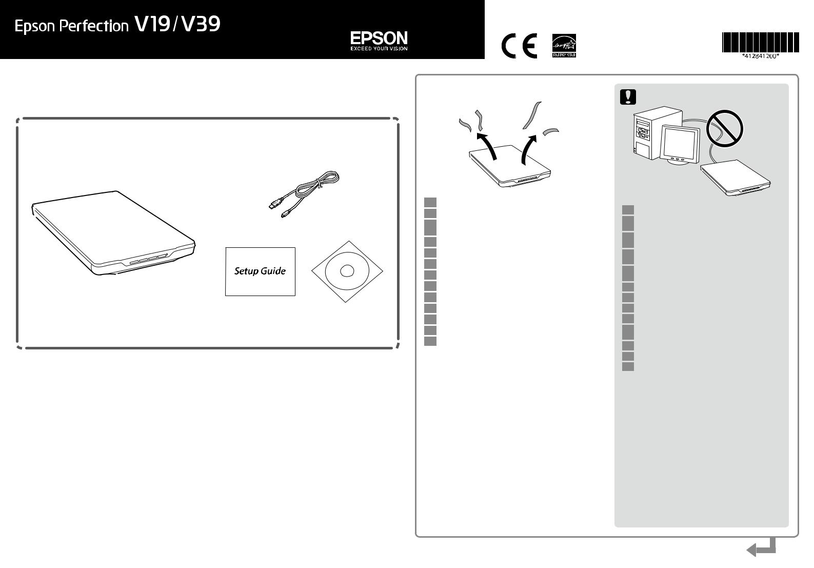EPSON PERFECTION V19, PERFECTION V39 User Manual