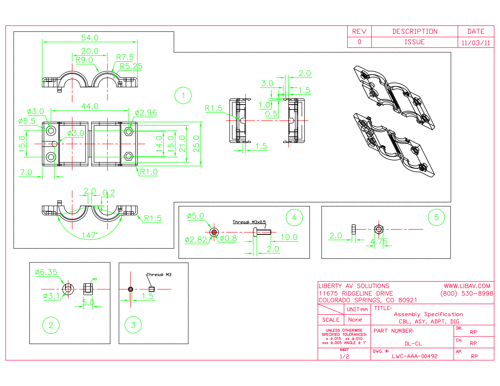 Liberty AV DL-AR4792 Datasheet