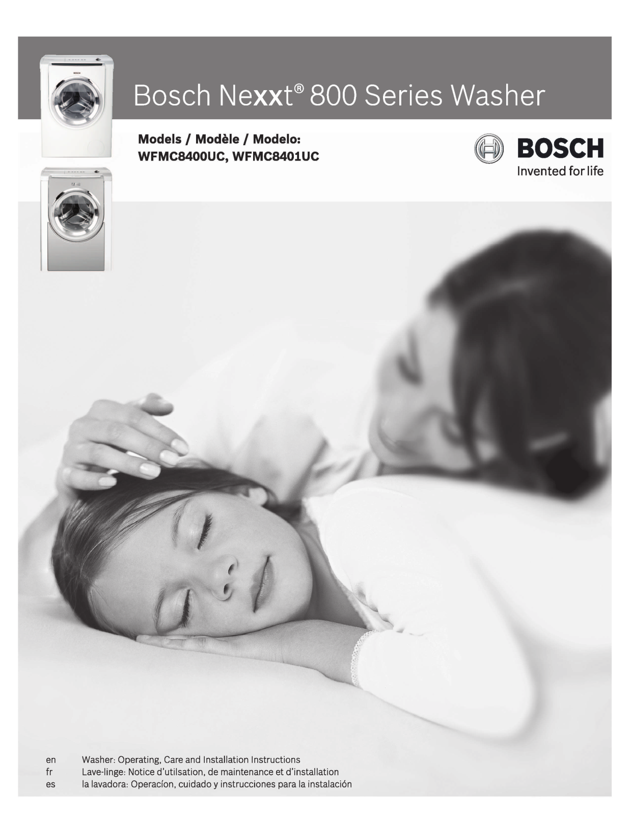 BOSCH WFMC8401UC User Manual