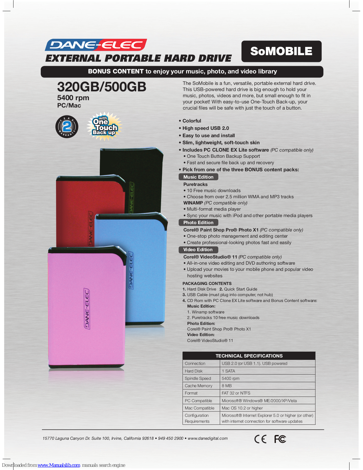 DANE-ELEC SO MOBILE - DATASHEET 2, SoMobile Datasheet